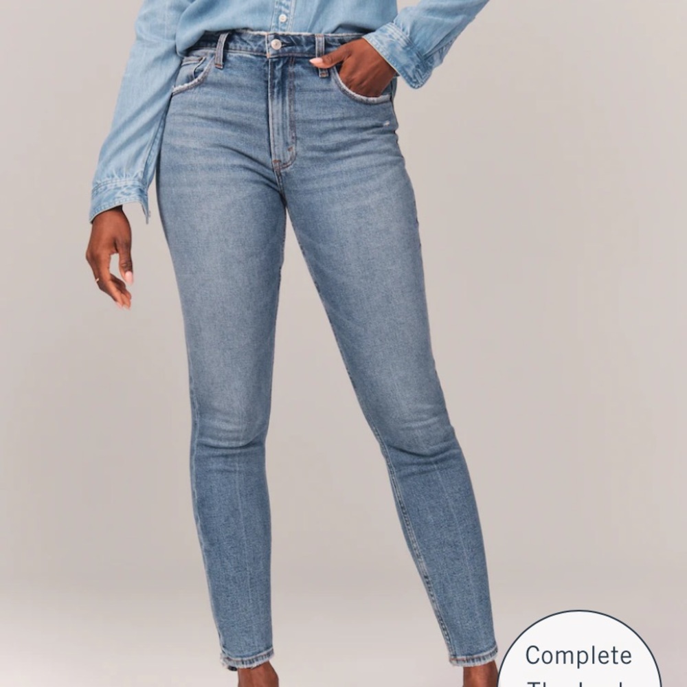 Abercrombie Curve Love High Rise Skinny Jeans